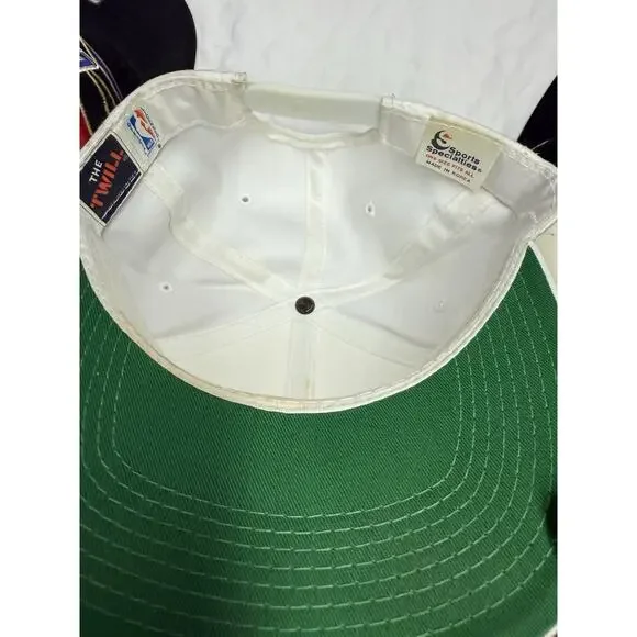 90s VTG CHICAGO BULLS Sports Specialties THREE PEAT 3 NBA Champions Hat SnapBack